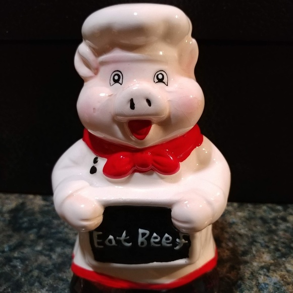 NWOT Salt & Pepper Shakers Chef Pigs - Picture 4 of 6